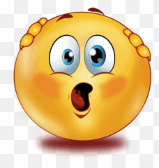 Shocked Emoji Png Clipart - Thinking Confused Emoji,Scared Face Emoji
