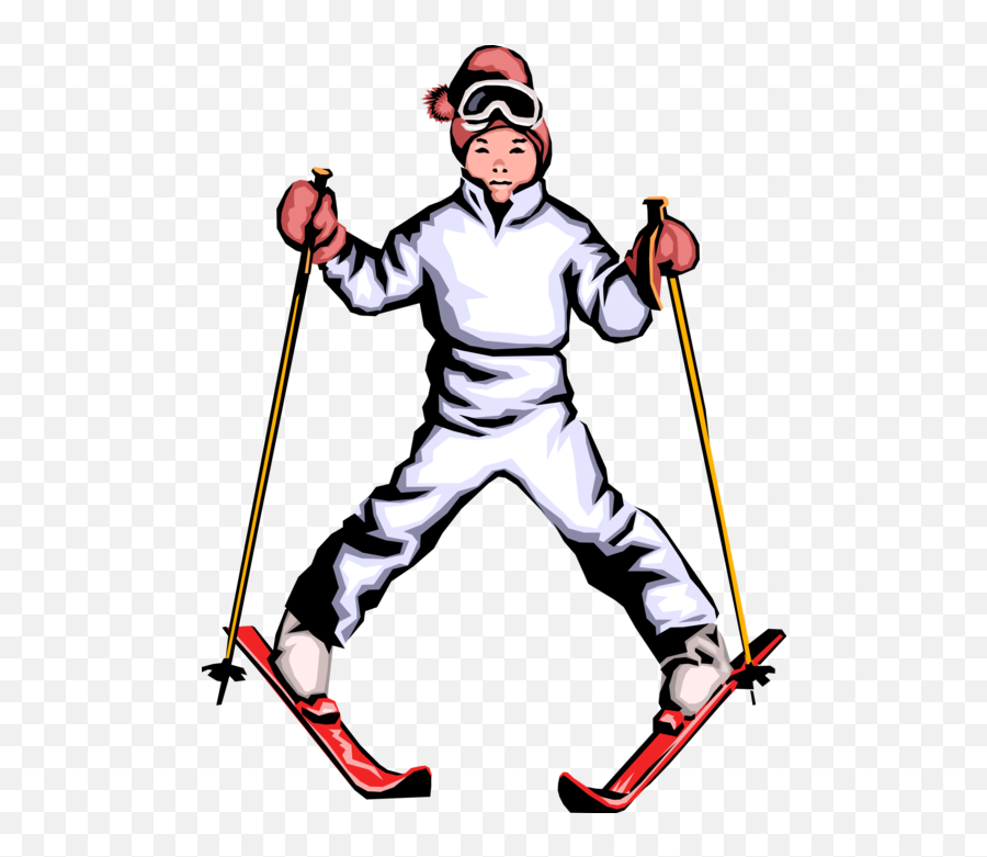 Youngster On Skis Snow - Clip Art Emoji,Ski Emoji