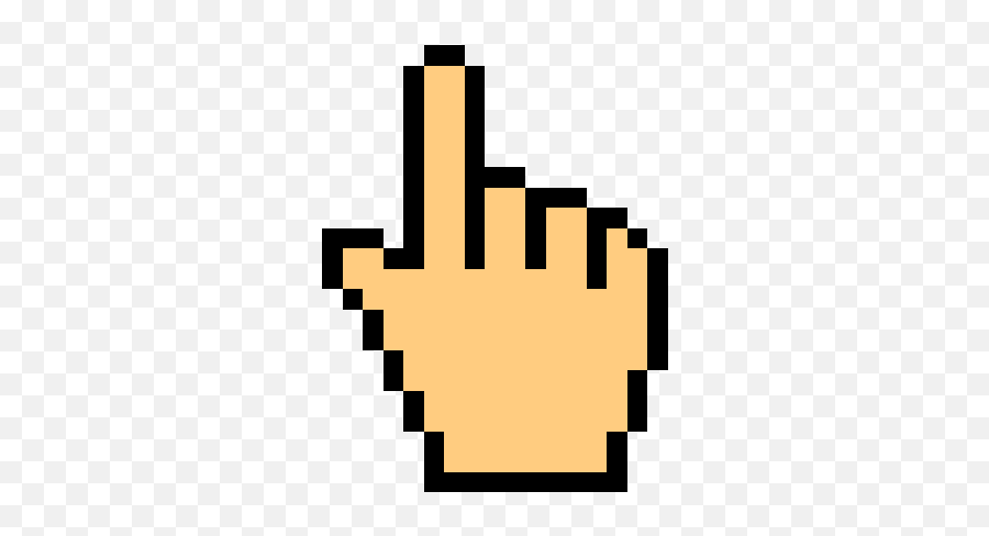 Weimeru0027s Gallery - Pixilart Hand Cursor Emoji,Hand Pointing Emoji