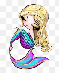 Popular and Trending mermaid Stickers on PicsArt - Cartoon Rainbow Mermaid Tail Emoji