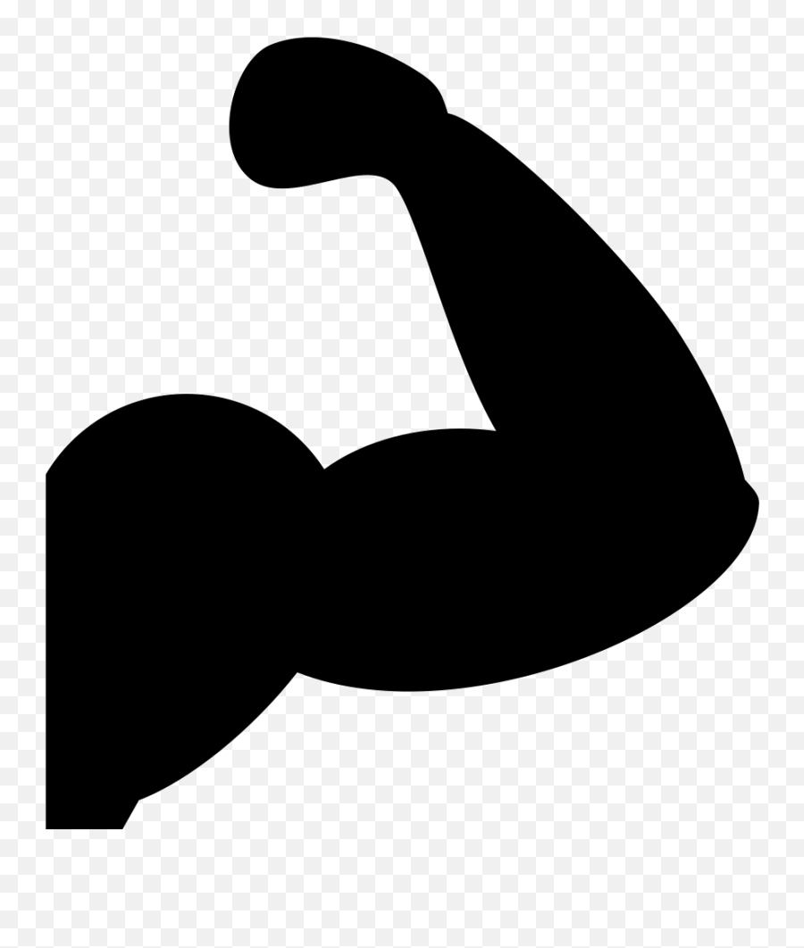 Muscle Clipart Arm Logo Muscle Arm Logo Transparent Free - Arm Muscle Silhouette Emoji,Emoji Strong Arm
