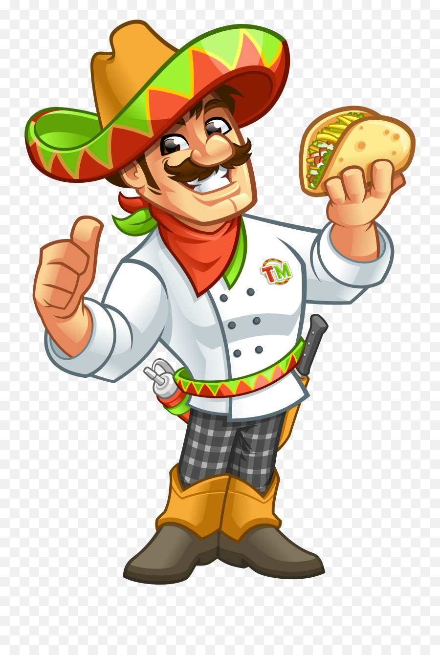 Download My Taco Man Staff Mexican Man Png - Taco Man Taco Cartoons Emoji,Asian Person Emoji