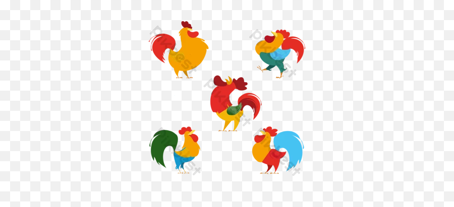 Cartoon Rooster Templates - Ayam Jantan Lukisan Emoji,Rooster Emoji