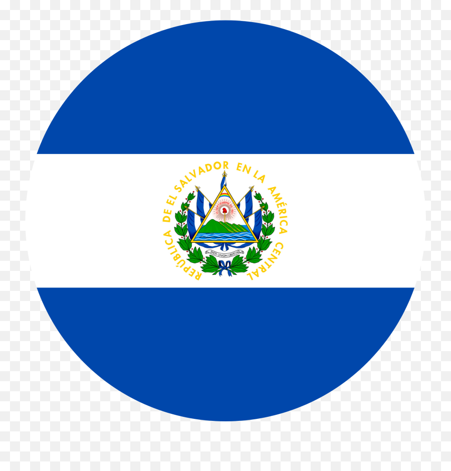 El Salvador Flag Emoji - El Salvador Flag Round,El Salvador Flag Emoji