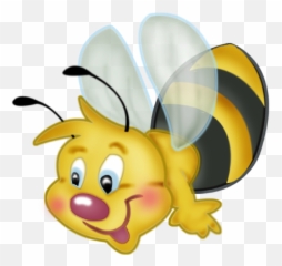 Cartoon Clip Art Cartoon Bee - Transparent Background Cute Bee Clip Art Emoji,Bee Emoticon