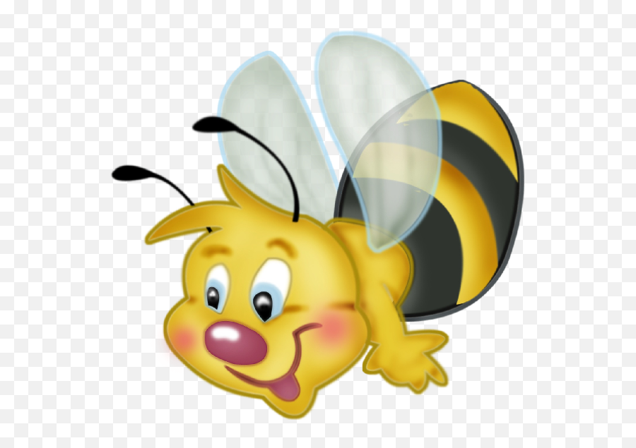 Cartoon Clip Art Cartoon Bee - Transparent Background Cute Bee Clip Art Emoji,Bee Emoticon