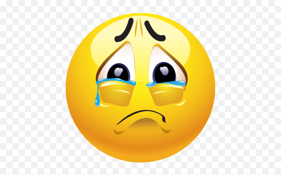 Sad Face Clipart Png - Crying Face Clipart Emoji,Sad Face Emoji