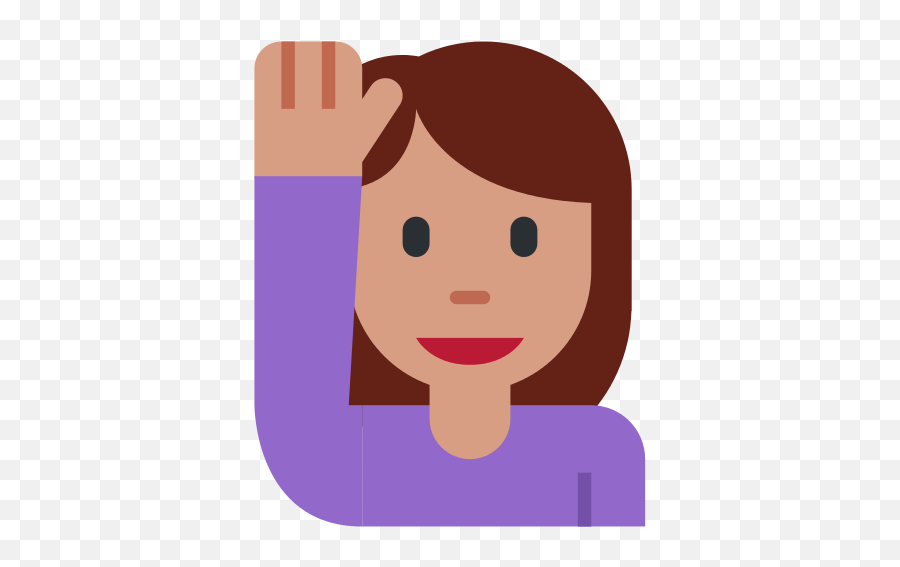 Twemoji 1f64b - Raise Your Hand Fb,Lipstick Emoji
