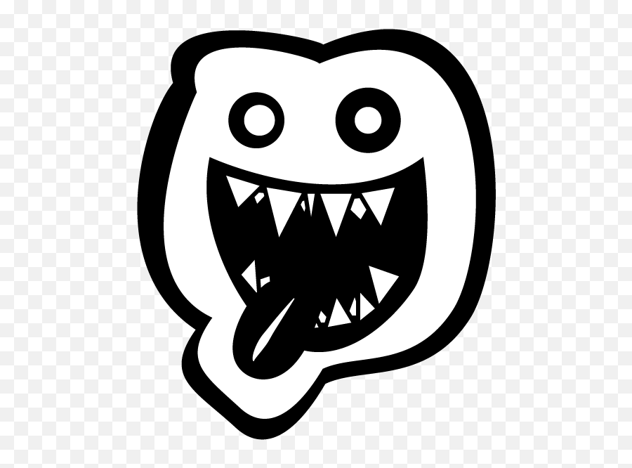 Weird Scary Face - Clip Art Emoji,Weird Emoticon