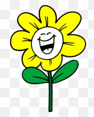 Sprout Clip Flower Chinese Hair - Smiling Sunflower Clipart Emoji