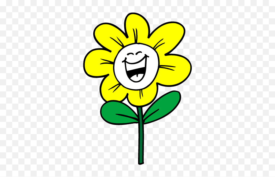Sprout Clip Flower Chinese Hair - Smiling Sunflower Clipart Emoji,Flower In Hair Emoji