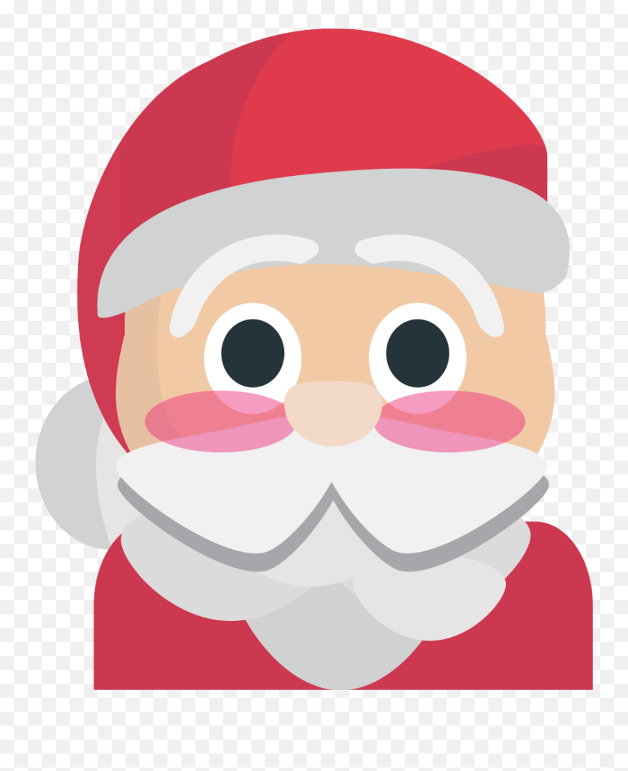 Emojione1 1f385 - Santa Slack Emoji,Hair Emoji