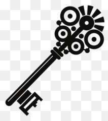 Old Key Silhouette - Stickers Emoji