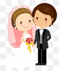 Couple Toons Images - Married Couple Cartoon Png Emoji,Wedding Emoticon