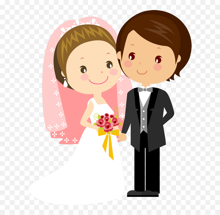 Couple Toons Images - Married Couple Cartoon Png Emoji,Wedding Emoticon