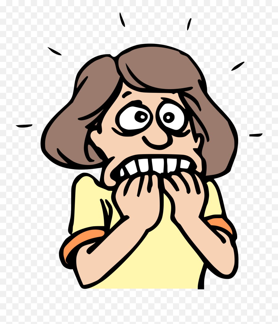 Nervous Woman Clipart - Scared Clipart Emoji,Nervous Sweat Emoji