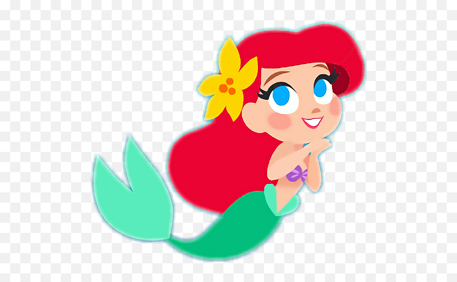 Ariel Littlemermaid Mermaid Disney Cute - Animated Mermaid Swimming Gif Emoji,The Little Mermaid Emoji