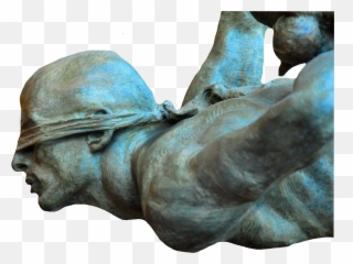 Statue Man Blindfolded Symbolism - Emoji