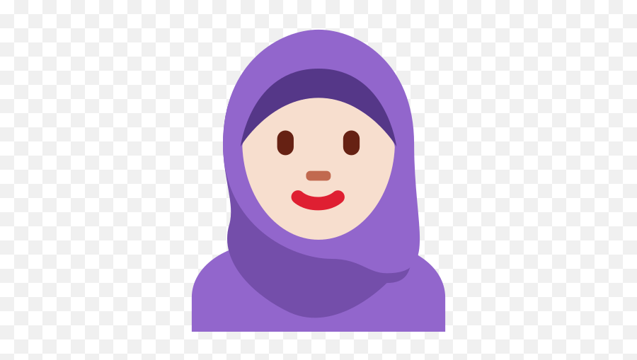 Headscarf Emoji With Light Skin Tone,Hijab Emoji Download