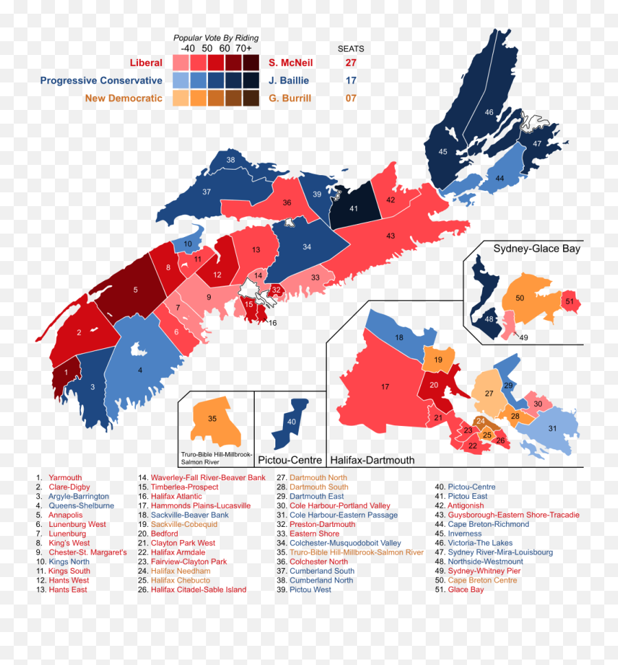 Nova Scotia Election 2017 Results - Map Emoji,King Hat Emoji