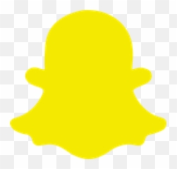Snapchat Yellow Communication - Logo In Black Png Emoji
