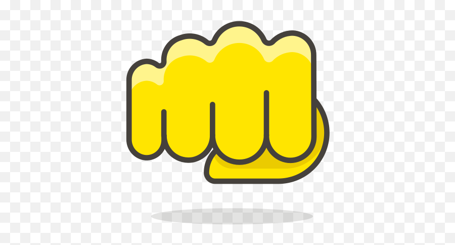 Oncoming Fist Free Icon Of 780 Free Vector Emoji - Emoji Puño Vector,Emoji Fist