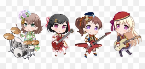 Aoikoizumi Players List Bandori Party - Bang Dream Cartoon Emoji,Discord Gun Emoji