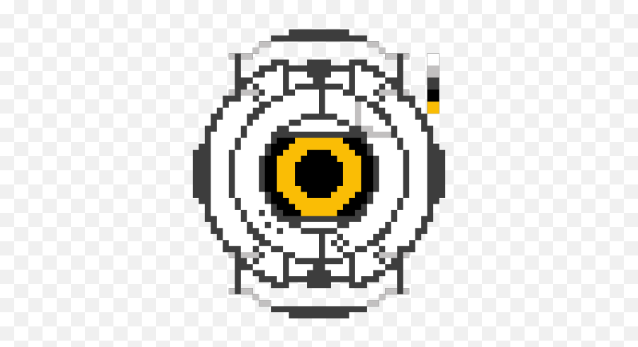 The Life Of Space Core Sutori - Portal Core Pixel Art Emoji,I Dunno Emoticon