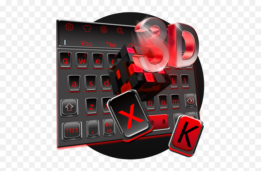 3d Red Keyboard Theme - Apps On Google Play Computer Keyboard Emoji,Killer Clown Emoji