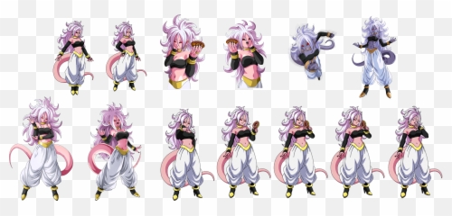 Forms of Majin Android 21 Dragon Ball FighterZpng - Emoji