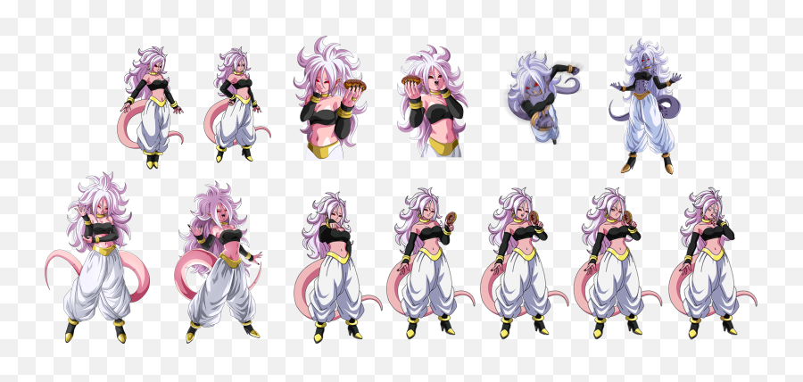 Forms Of Majin Android 21 Dragon Ball Fighterzpng - Majin Android 21 Dragon Ball Emoji,Dragon Emoji