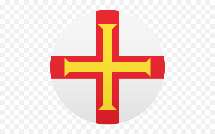 Guernsey To - White Flag With Red Cross And Yellow Cross Emoji,Flag Emojis