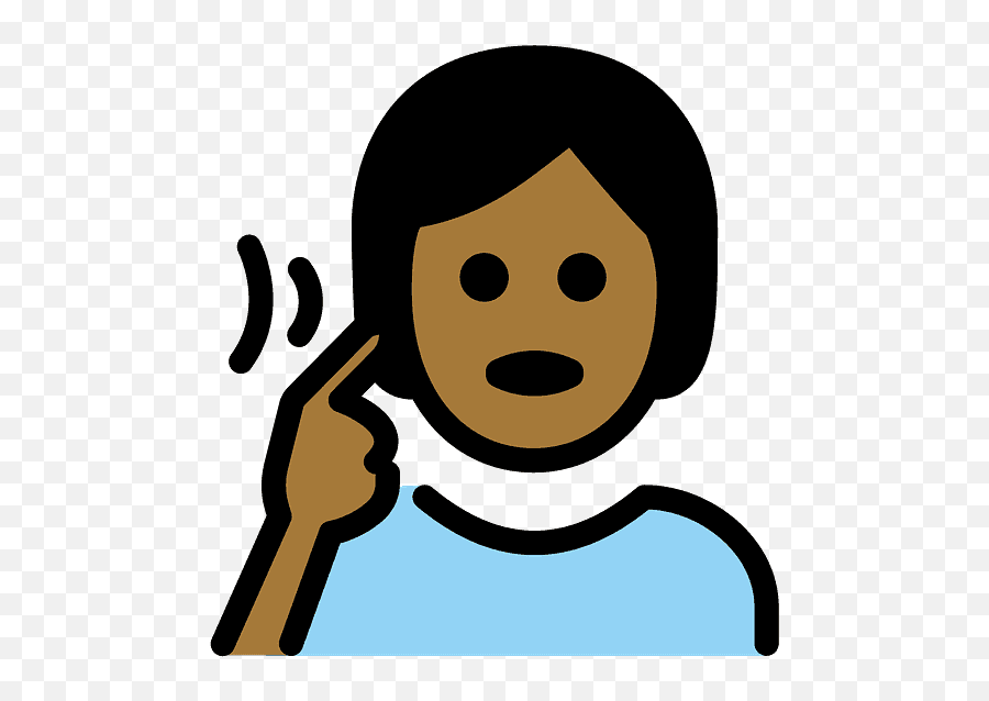 Deaf Person Emoji Clipart - Deaf Man Clip Art,Black Person Emoji