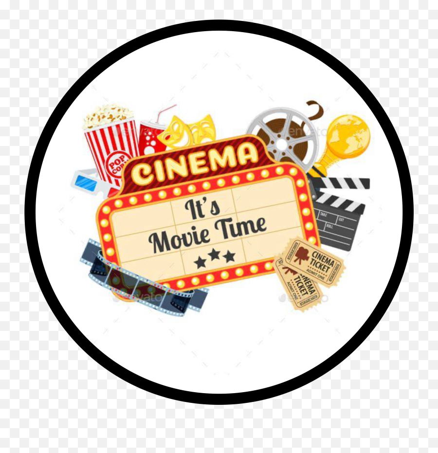 Movie Movienight Sticker By Heemin - Free Movie Ticket Banner Emoji,Cinema Emoji
