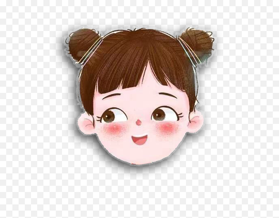 Happy Cute Girl Png Emoji,Happy Girl