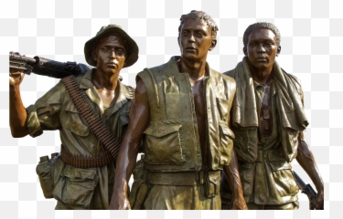 Soldiers Bronze Monument Statue - Three Emoji