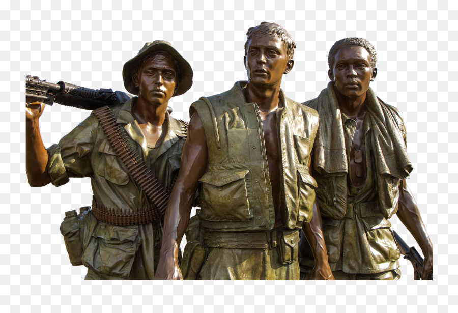 Soldiers Bronze Monument Statue - Three Soldiers Emoji,Vietnamese Flag Emoji