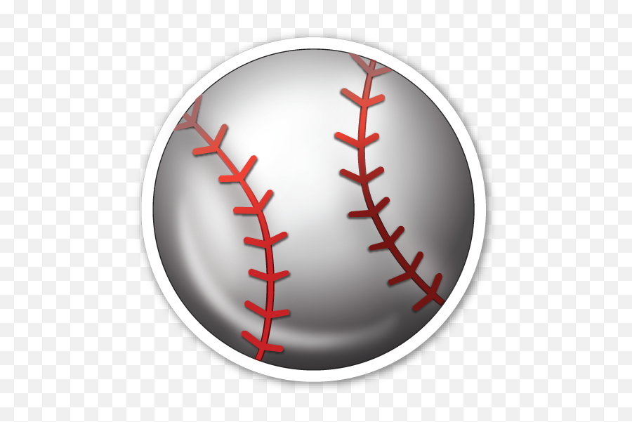 Sticker Is The Large 2 Inch Version - Emoji Baseball Png,Baseball Emojis