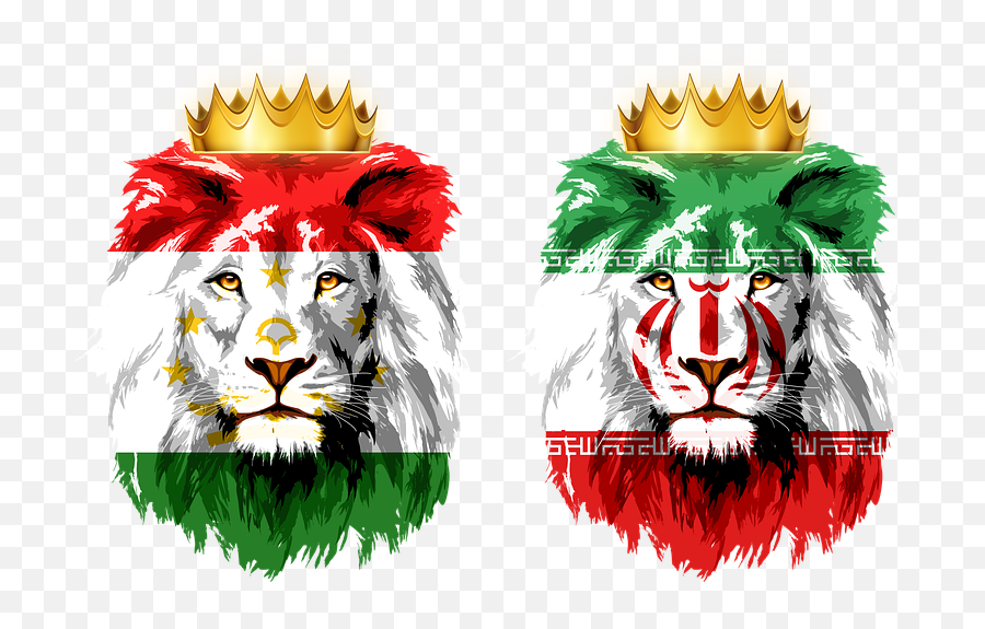 Lion King Crown - Lion Iran Tajikistan Emoji,Egypt Flag Emoji