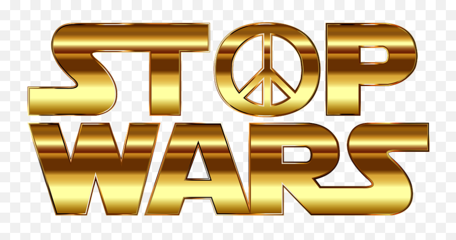 Stop Wars Peace - Gold Font Color Png Emoji,Star Wars Emoticons
