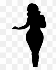Davidblaze - Black Woman Body Silhouette Emoji,Hourglass Emoji