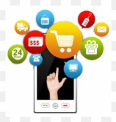 Fast Food Restaurants Ramp Up Mobile - E Commerce Background In Png Emoji,Taco Bell Emoji
