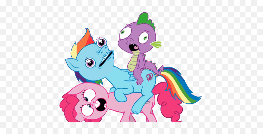 Top Pony Stickers For Android Ios - Rainbow Dash And Pinkie Pie Gif Emoji,Skydiving Emoji