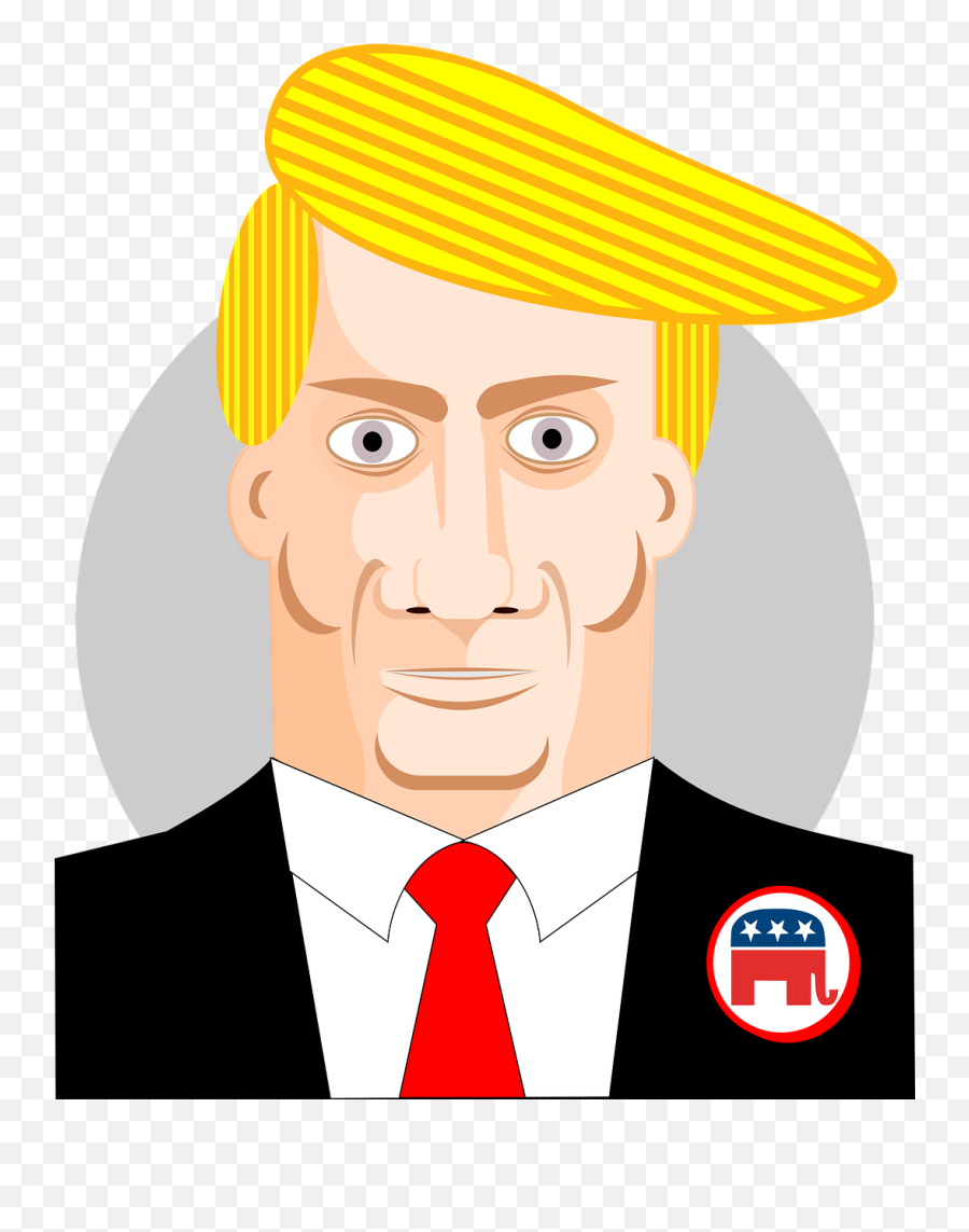 Donald Trump Caricature President Usa - Republican Party Emoji,Donald Duck Emoji