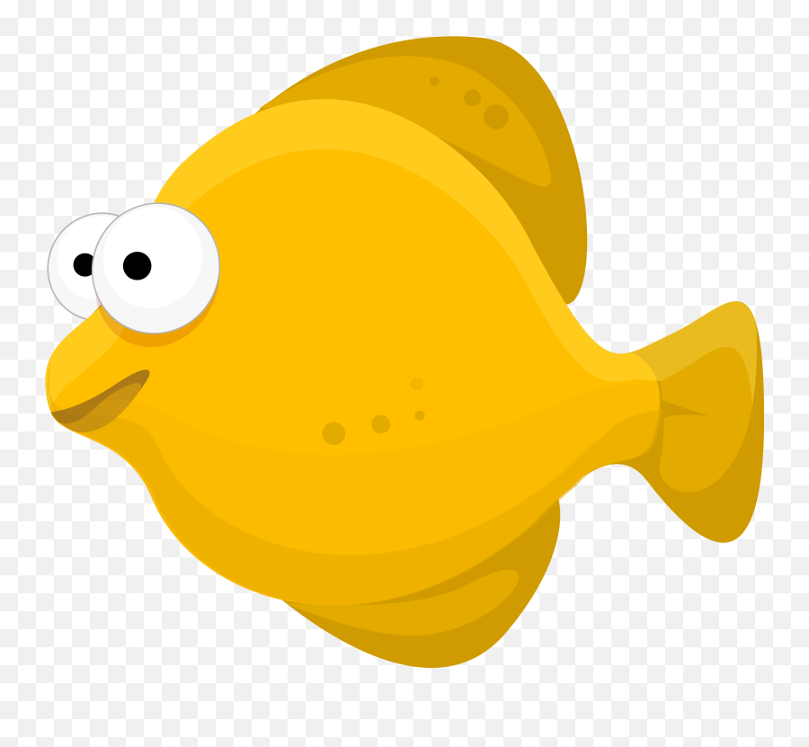 Yellow Fish Cartoon Vector Clipart Image - Cartoon Fishes Clipart Transparent Background Emoji,Weed Leaf Emoji