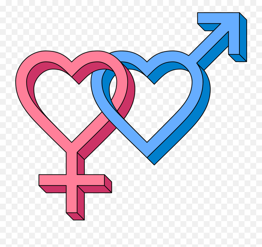 Two Intertwined Hearts Love The Man And - Bisexual Symbol Emoji,Emoji With Three Hearts