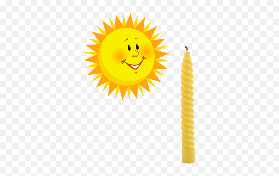 The Hanukkia - Transparent Background Sun Clip Art Emoji,Candle Emoticon