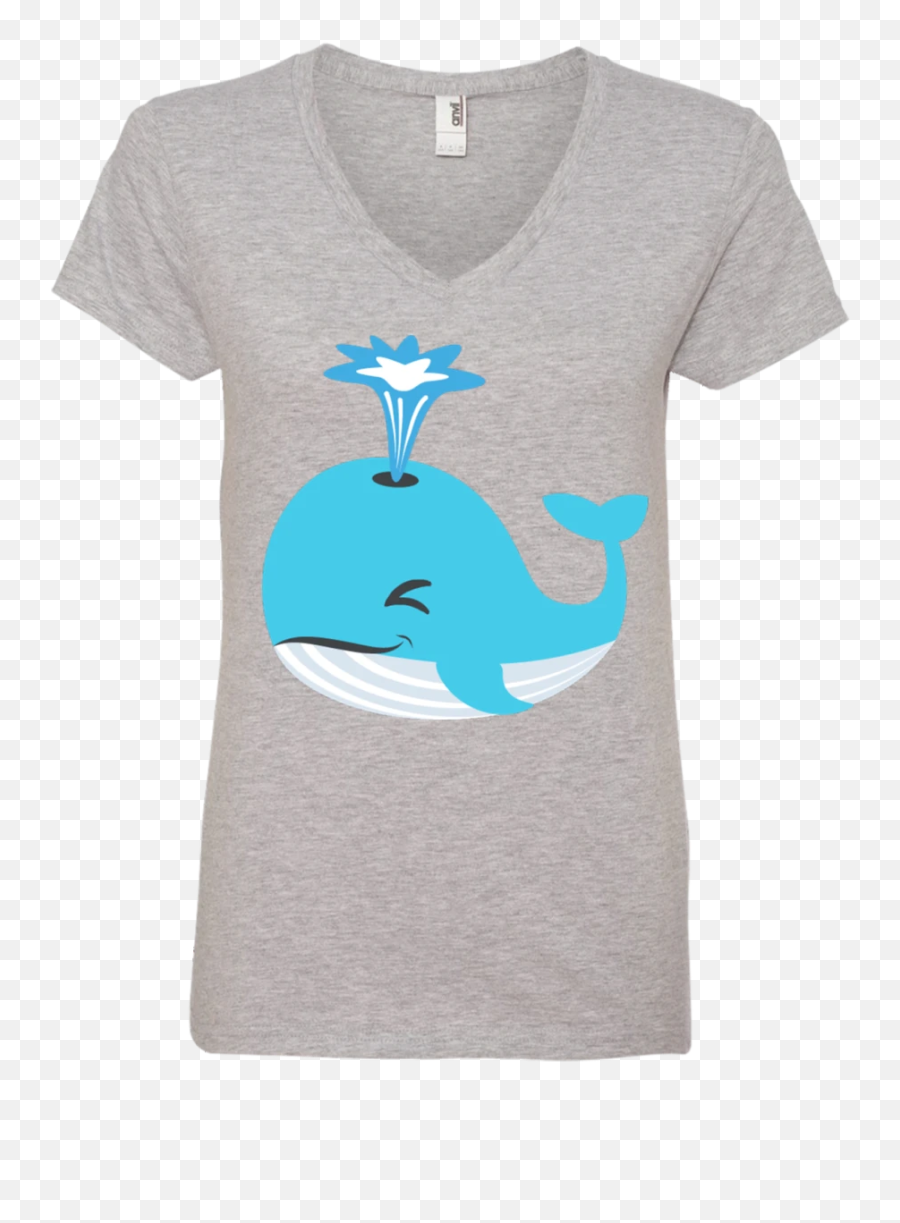 Whale Blow Hole Spray Emoji Ladies V - Enneagram 1 Shirts,Whale Emoji