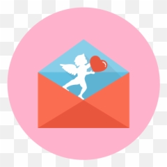 Love Letter Cupid Heart Free Icon Of Valentines Day Icon Pack - Circle Emoji,Cupid Emoji