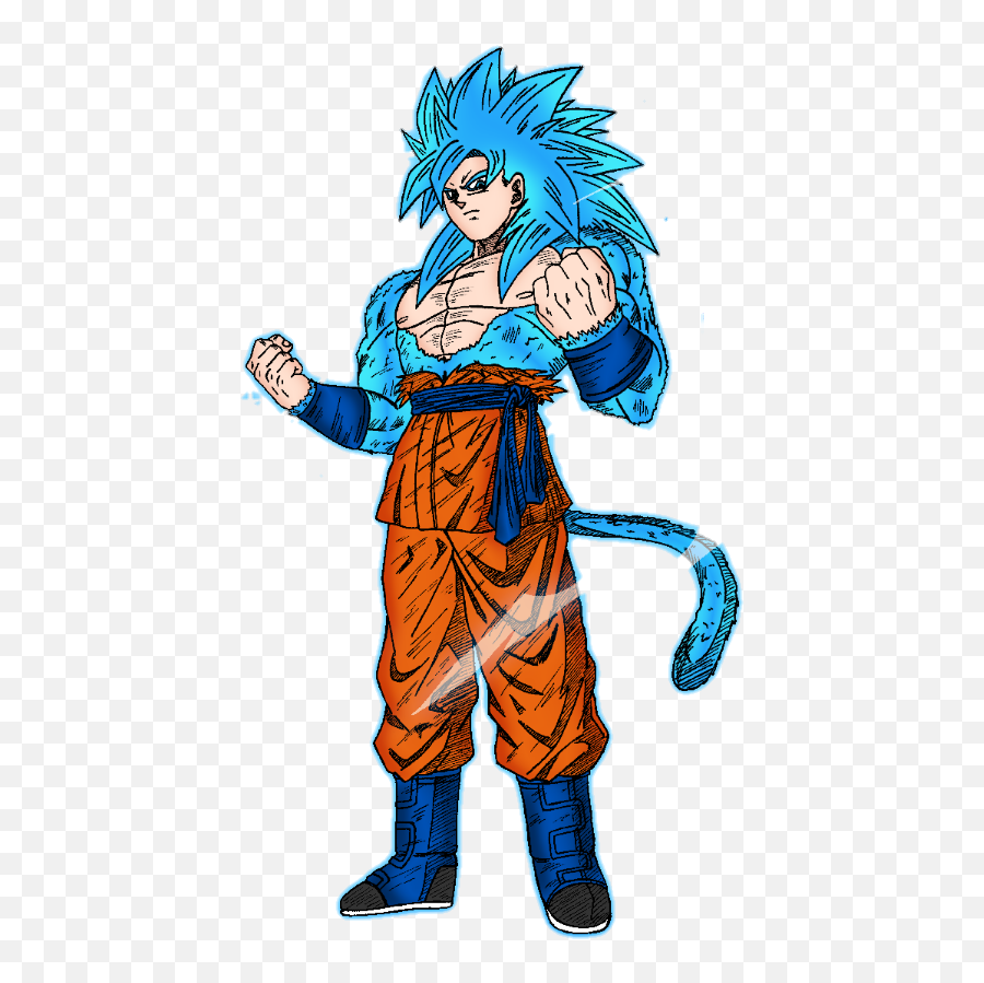 Goku Ssgss - Super Saiyan 4 God Blue Hd Png Download Ssj4 Goku Ssj Blue 4 Emoji,Dbz Emoji